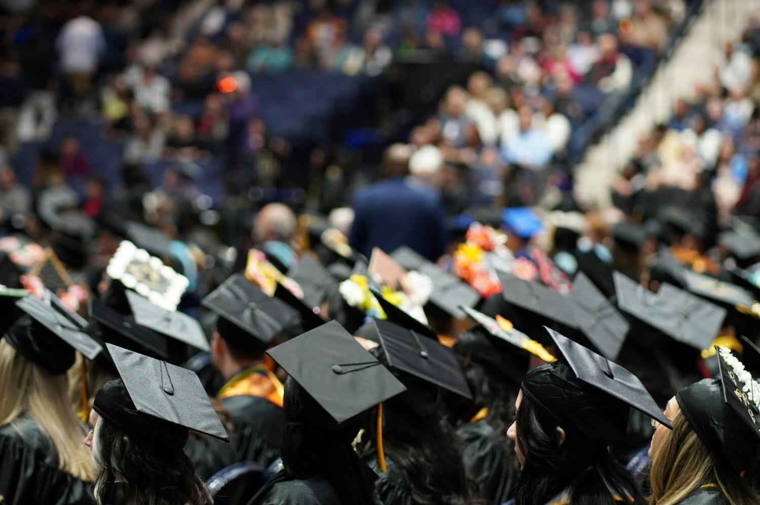 Young graduates hats